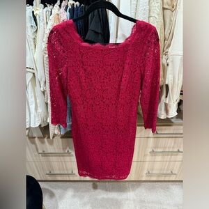 Adriana Papell mini lace dress